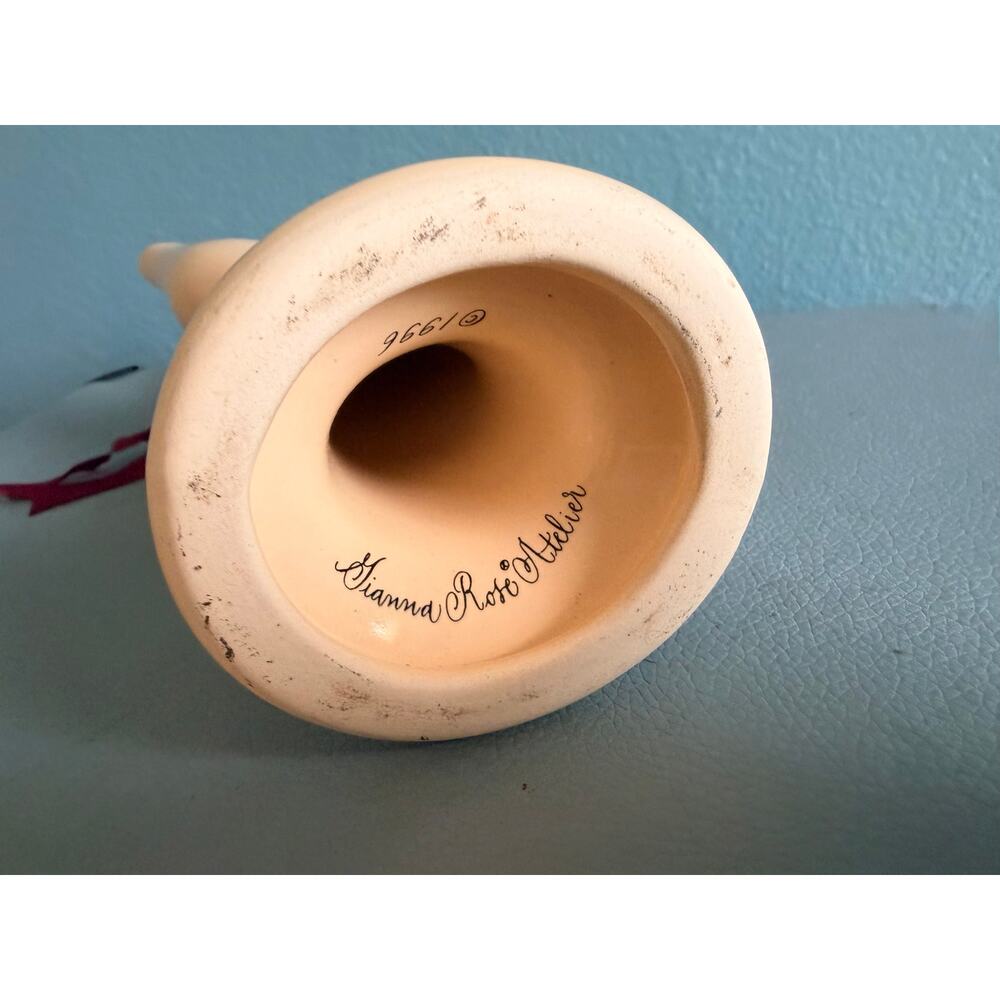 Vintage 1996 Gianna Rose Atelier Remember No 218 Ceramic Hand Ring Holder 8.75" - Picture 4 of 7